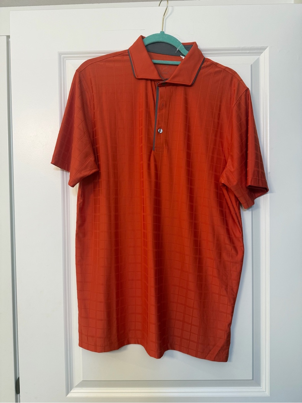 Men's puma Orange Short-Sleeve Polo Shirt